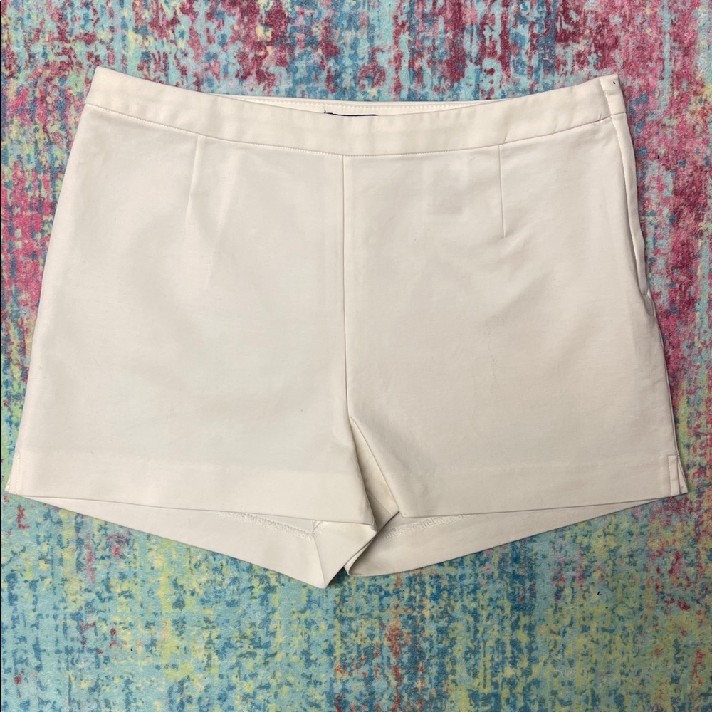 H&M High Waist Cream Shorts